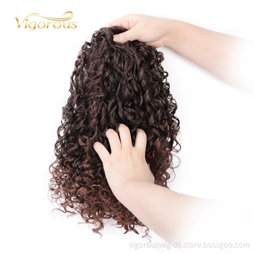 Vendors Synthetic Wig Lowest Price Jerry Curly Darling For Black Women Wholesale Braiding Hair Extention
